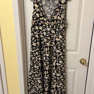 Old Navy Black Floral Jumpsuit